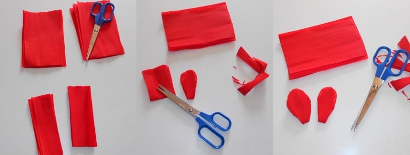 Artisanat avec du papier crêpé
